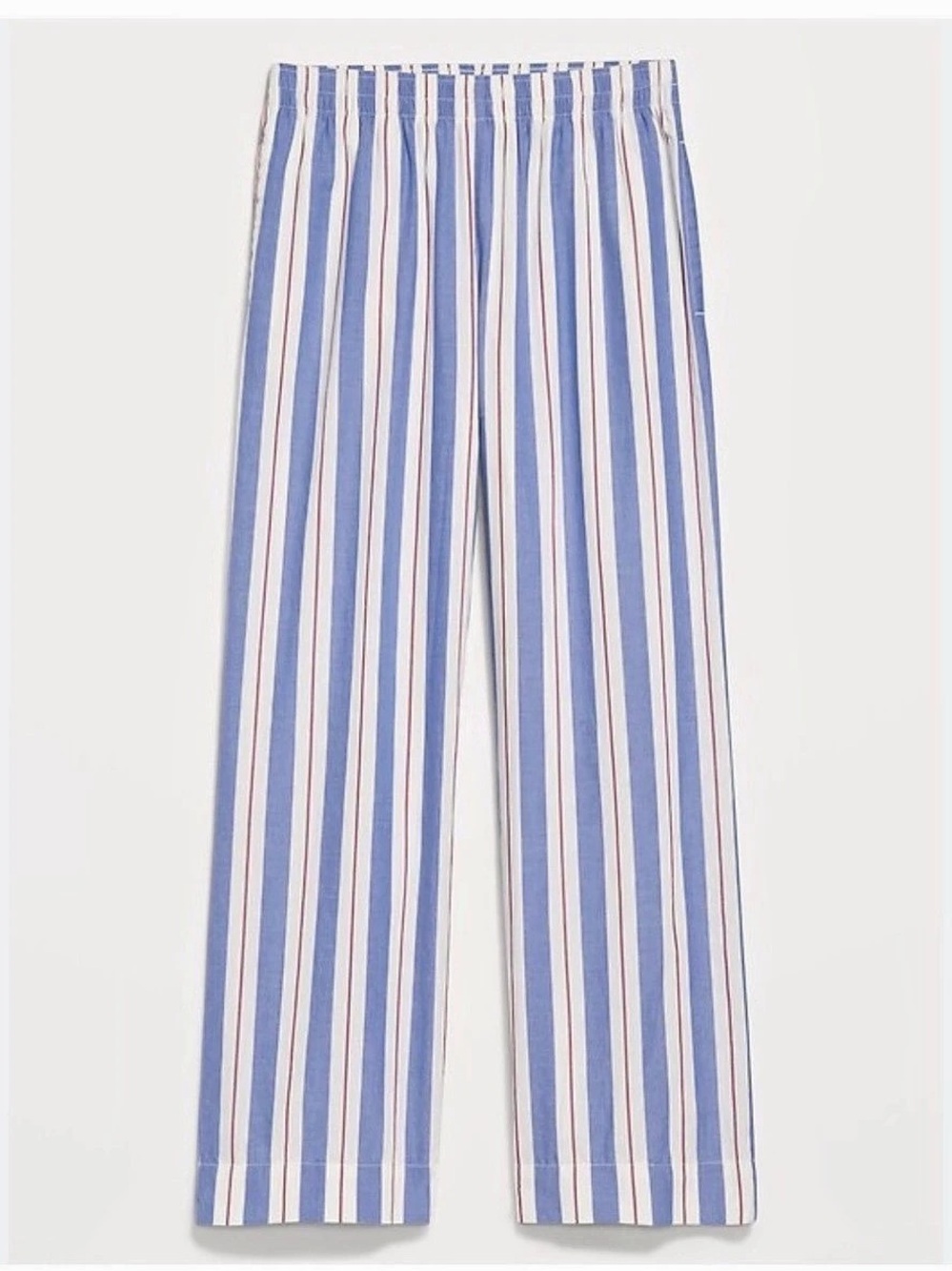 Old Navy High-Waisted Poplin Pajama Pant Blue & White XS